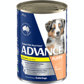 ADVANCE Puppy Plus Growth Chicken And Rice Wet Dog Food Cans - Furbabies Online